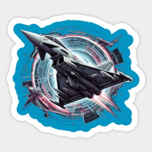 Dynamic Eurofighter Typhoon: Aviation Art Sticker